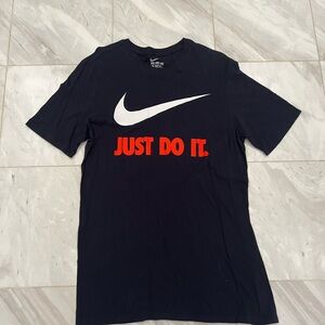 Nike Just Do It Tee Navy Blue Medium